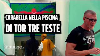 Carabella alla piscina di Tor Tre Teste: contestato dalle donne, poi la Digos lo scorta fuori