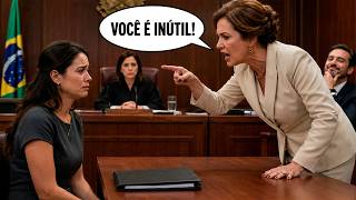 Minha mãe me chamou de inútil no meio da audiência. Então a juíza leu minha pasta e fez silêncio