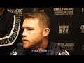 CANELO  ALVAREZ SAYS DANIEL JACOBS IS BETTER TECHNICAL FIGHTER THAN GENNADY GOLOVKIN