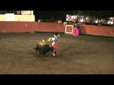 The main gate in Salgolquí for Mexican matador Pepe Ortiz