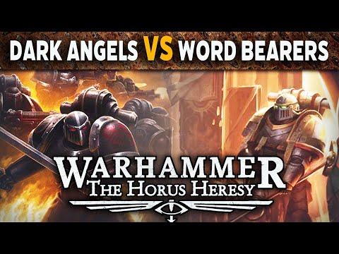Dark Angels vs Word Bearers - Warhammer The Horus Heresy Battle Report