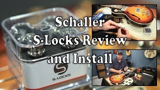 Video thumbnail for How To Install Schaller S-Locks, Review, and Unboxing by Scott Sill on A Gibson ES-Les Paul Bass by sillennium