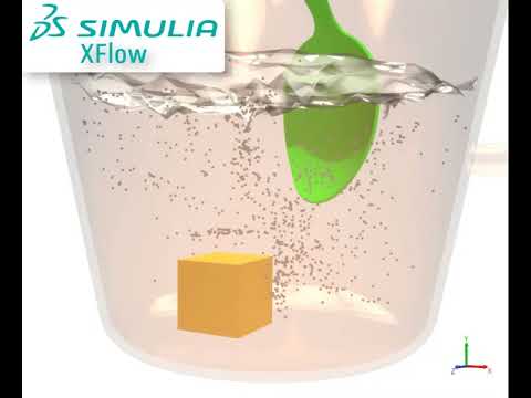 SIMULIA XFlow - Cup and sugar (www.scanscot.com)