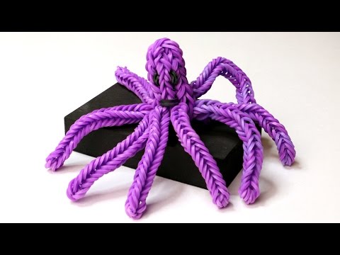 Rainbow Loom English - OCTOPUS - Loom Bands, easy, how to, DIY