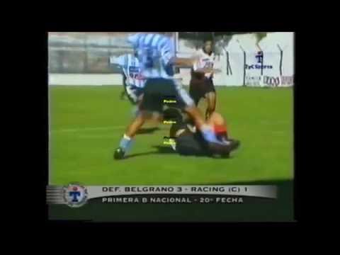 Defensores de Belgrano 3 - Racing de Córdoba 1 (Nacional B Apertura 2001)