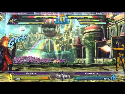 Tourneyplay April Marvel vs Capcom 3 Singles Top 8 - Bokkin vs Cameron L - Losers Top 8 #1