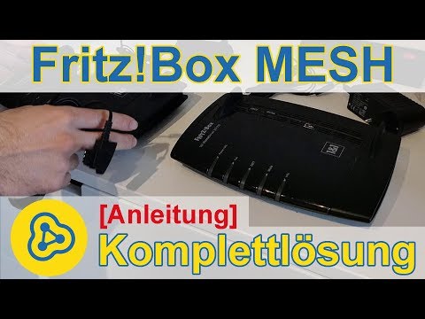 Anleitung: WLAN MESH einrichten mit 2 Fritz!Boxen über Kabel & Repeater