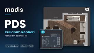 Modis PDS Kullanım Rehberi | Oda Çizimi, 3D Tasarım, AI Render ve Teklif