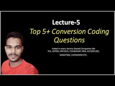5 Conversion Coding Questions Decimal To Binary String To Long Java Full Course Javacoding