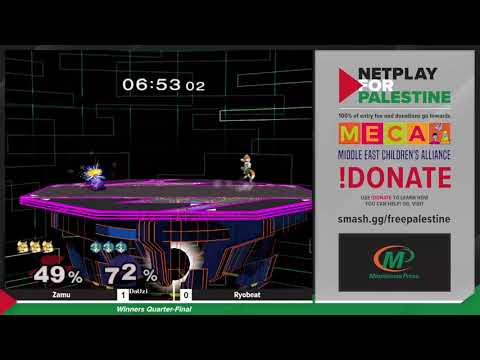 Netplay for Palestine - Zamu (Fox) vs Ryobeat (Peach) - Top 32 - Winners Quarter Finals