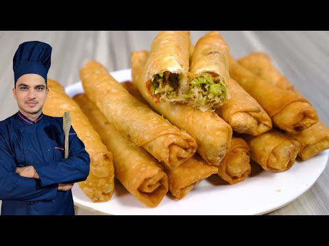 Chicken Spring Roll Recipe By Chef M Afzal|