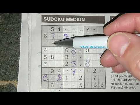 How to solve a daily Sudoku Medium puzzle (with a pdf file) 03-19-2019