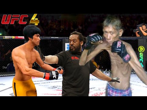 Bruce Lee vs Epic Skeleton ( EA Sports UFC 4 ) wwe mma