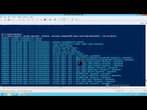 PowerUpSQL  - Audit for Common Weak Configurations