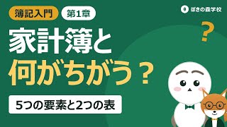 【簿記初級 #01】簿記とは？家計簿との違い・貸借対照表と損益計算書をゼロから解説