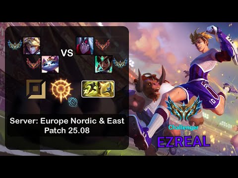 Ezreal ADC + Yuumi vs Varus + Karma - EUNE Challenger - Patch 25.08