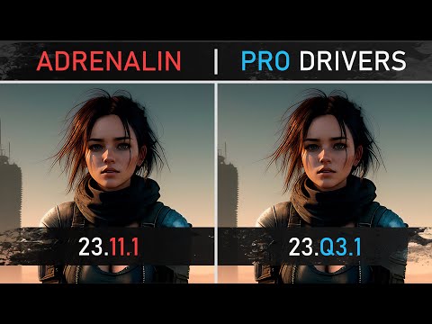 AMD Adrenalin vs AMD PRO Drivers - 2023 Benchmarks