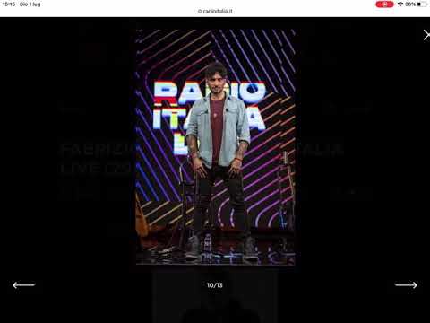 Intervista radiofonica di Fabrizio Moro a Radio Italia 1 Luglio2021