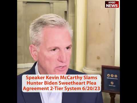 McCarthy on Hunter Biden's Plea Deal: 'It Continues to Show the Two-Tier System in America' (June 20, 2023)