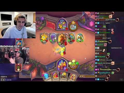 xQc Reacts to Hearthstone Destroying Summit