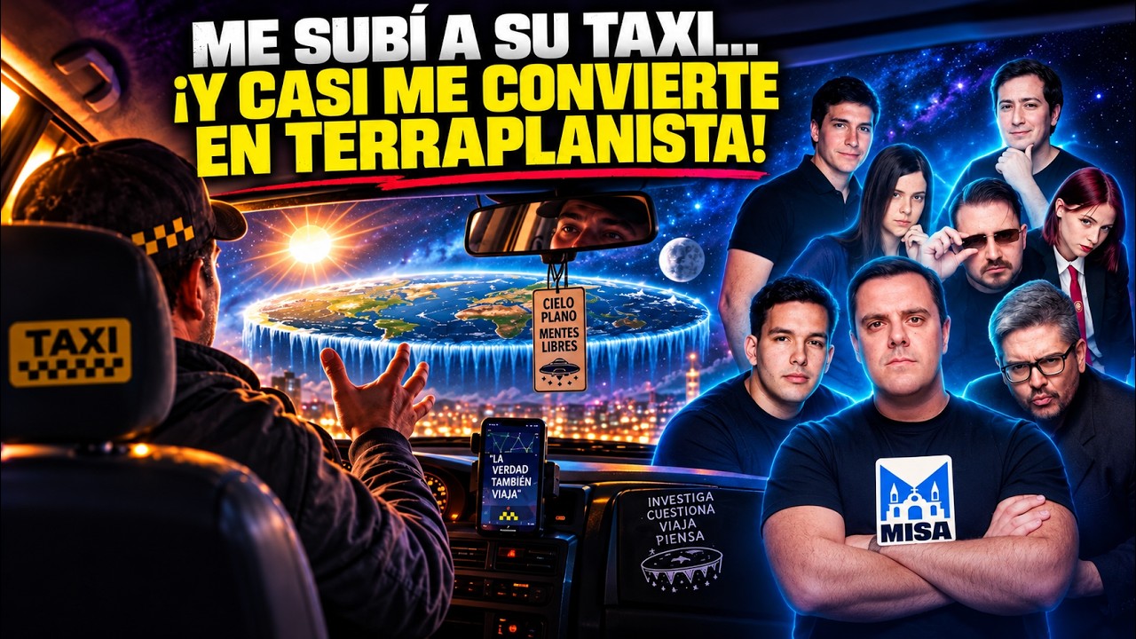 Se subio a un TAXI TERRAPLANISTA // TREMENDO!!!