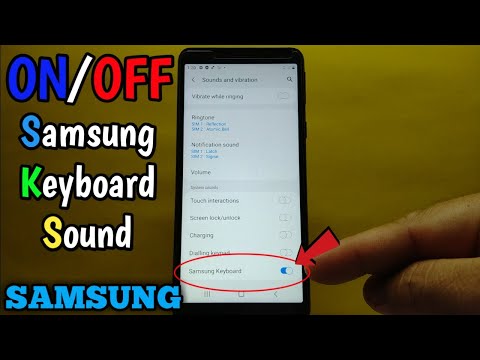 How to turn ON/OFF Samsung keyboard sound on Samsung Galaxy A01 Core