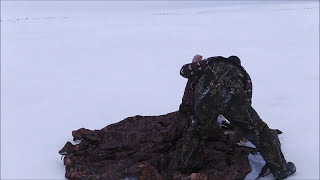Зимняя палатка с печкой для охоты