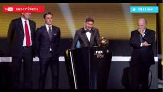 Messi escupe a Cristiano Ronaldo en la gala del FI