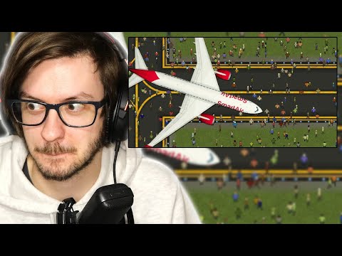 Daxellz Reacts to Lets Game It Out I Built an Airport of Suffering Where Nobody Is Safe - SimAirport