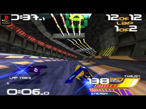 Wipeout 2097 - Gameplay PSX / PS1 / PS One / HD 720P (Epsxe)