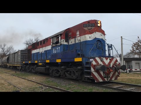 [4K] Lindo, variado y colorido tren vacio de NCA pasando por Marcos Juárez rumbo al oeste!!!!!!