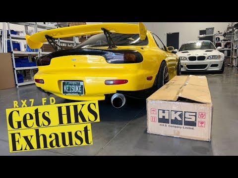 RX7 FD Gets HKS Exhaust!