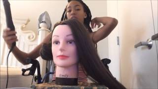 Cosmetology Mannequin Head with Synthetic Hair from Amazon Review