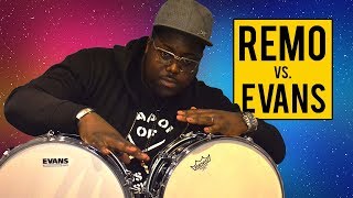 Video thumbnail for Remo Ambassador Coated Vs. Evans UV1 Coated Heads - Demo on Kwesi's Corner | Drumshack London by Drumshack London