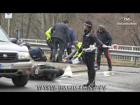 Albosaggia. Furgone contro scooter: un ferito