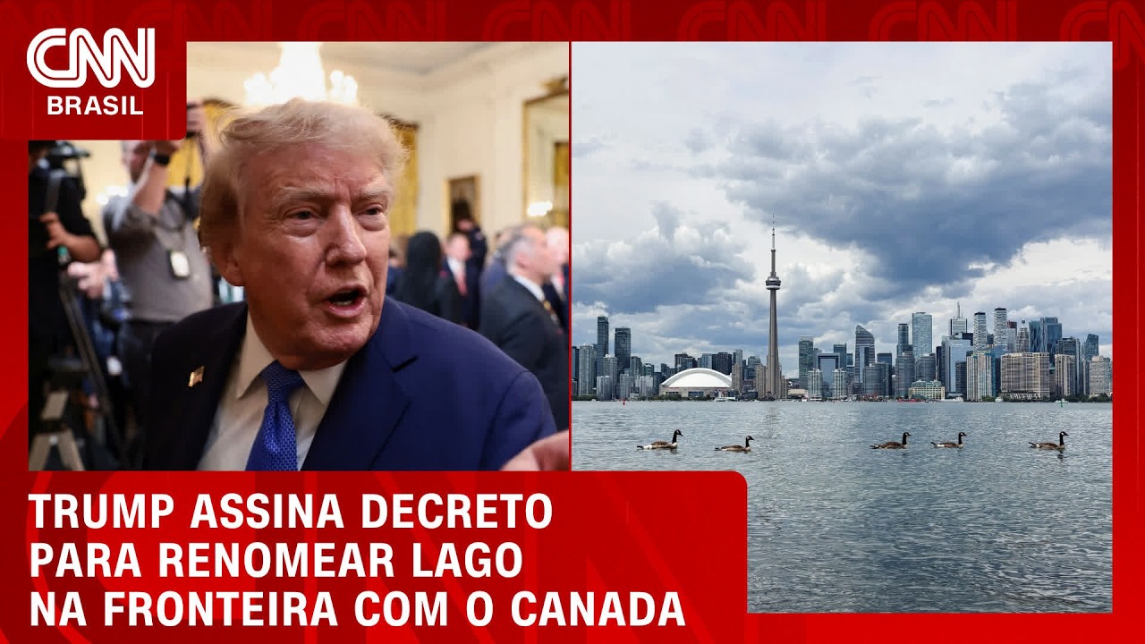 Trump assina decreto para renomear o Lago Ontário como Lago América | LIVE CNN