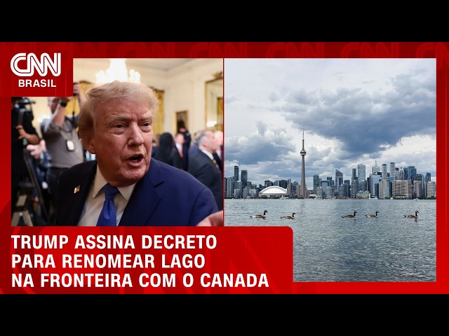 Trump assina decreto para renomear o Lago Ontário como Lago América | LIVE CNN