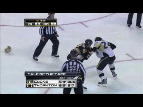 Shawn Thornton vs Matt Cooke 3/18/2010