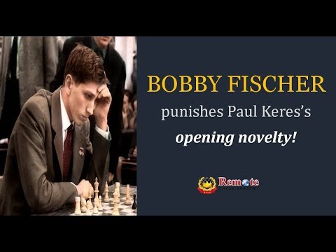 Bobby Fischer punishes Paul Keres's opening novelty!