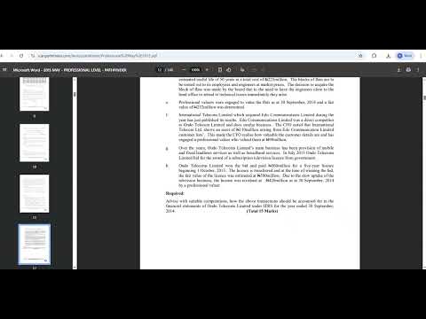 SBR- IAS 16, 40, 37&38|ICAN PAST QUESTION|