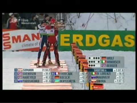 Biathlon Massenstart der Männer in Oberhof