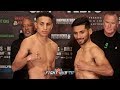 MARIO BARRIOS VS RICHARD ZAMORA - FULL WEIGH IN & FACE OFF VIDEO