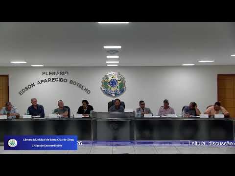 1ª Sessão Extraordinária de 2026