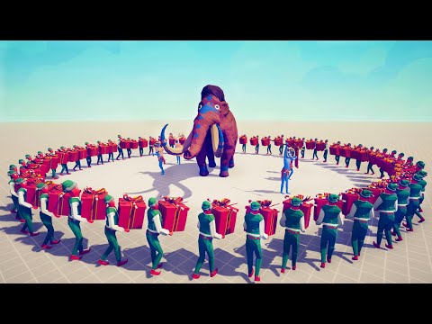 50x SUPER PRESENT ELF vs EVERY FACTION - Totally Accurate Battle Simulator TABS