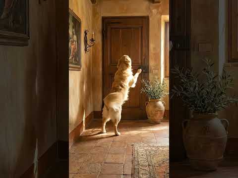 Золотистый ретривер досаждал соседям, пока они об этом не узнали! 😡 #shortsvideo