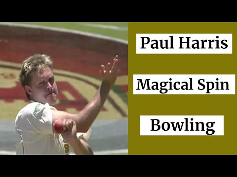 Paul Harris Doing Magic with the Ball -  Magical spinner of his Time.