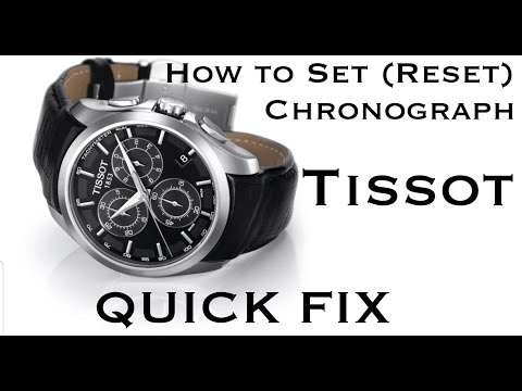 How to Set (Reset) Chronograph Hands on a TISSOT Watch | QUICK FIX