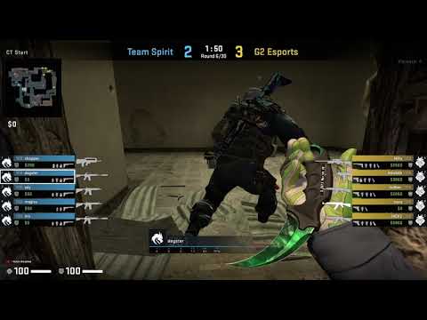 CSGO POV Spirit.Degster vs. G2 @mirage - 43 kills