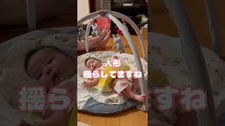 ベビージムでまさかの蹴り / Kicking a baby gym #shorts