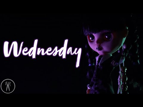 I Made a Custom Blythe Doll into Wednesday Addams (Classic And Netflix!) Carving, Face Up & Clothes